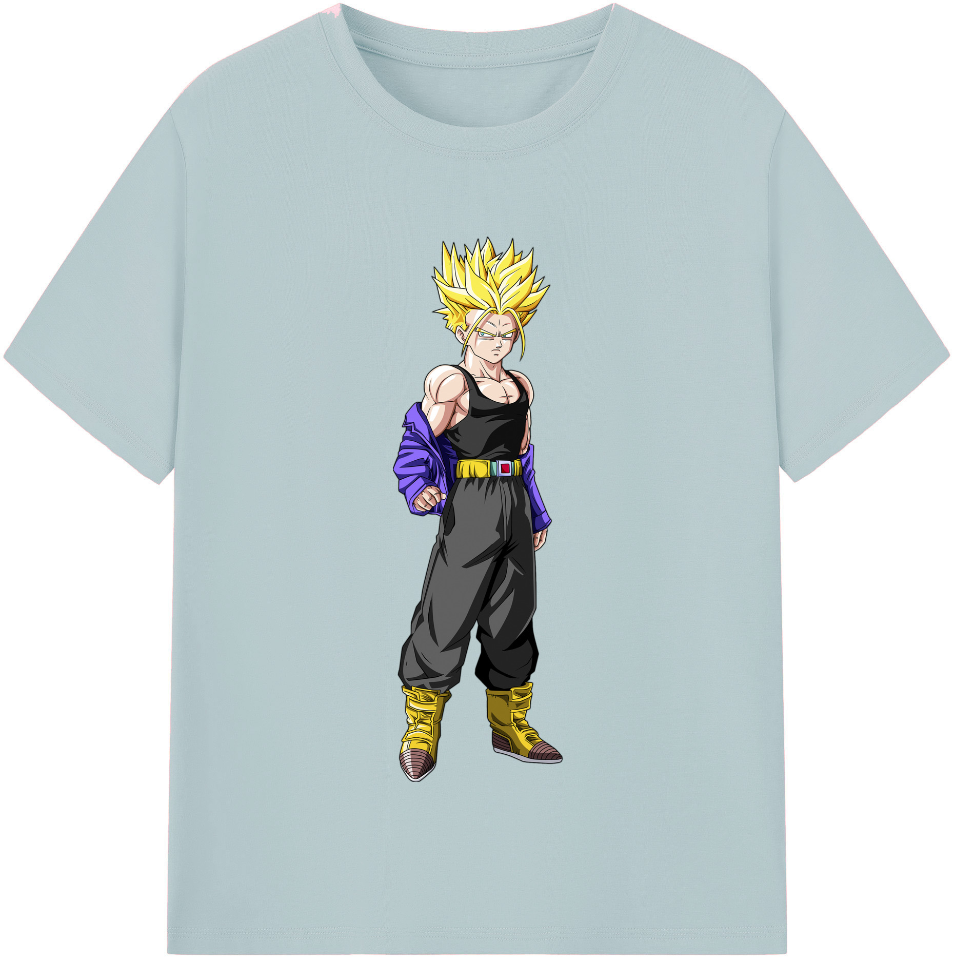 （画像用） ドラゴンボール トランクス（Torankusu）DRAGON BALL Trunks 綿100％半袖Tシャツ（フロントプリント）